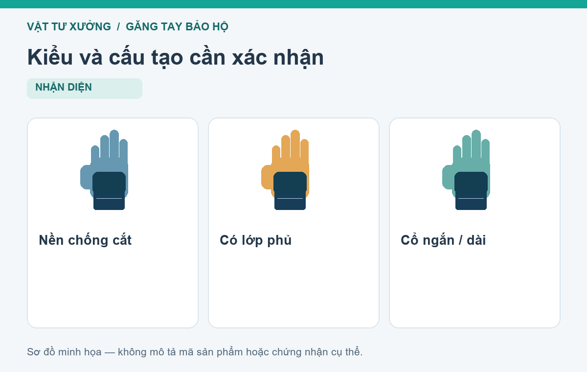 Kiểu và cấu tạo cần xác nhận: Nền chống cắt, Có lớp phủ, Cổ ngắn / dài
