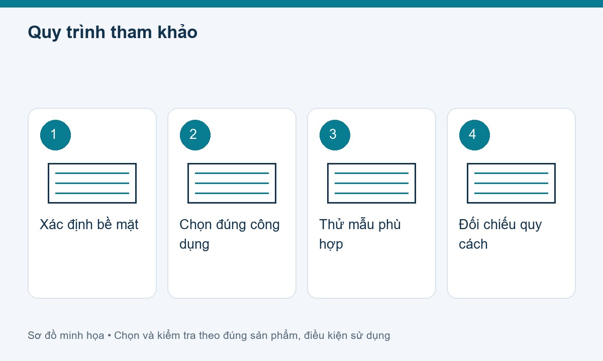 Quy trình tham khảo cho băng keo