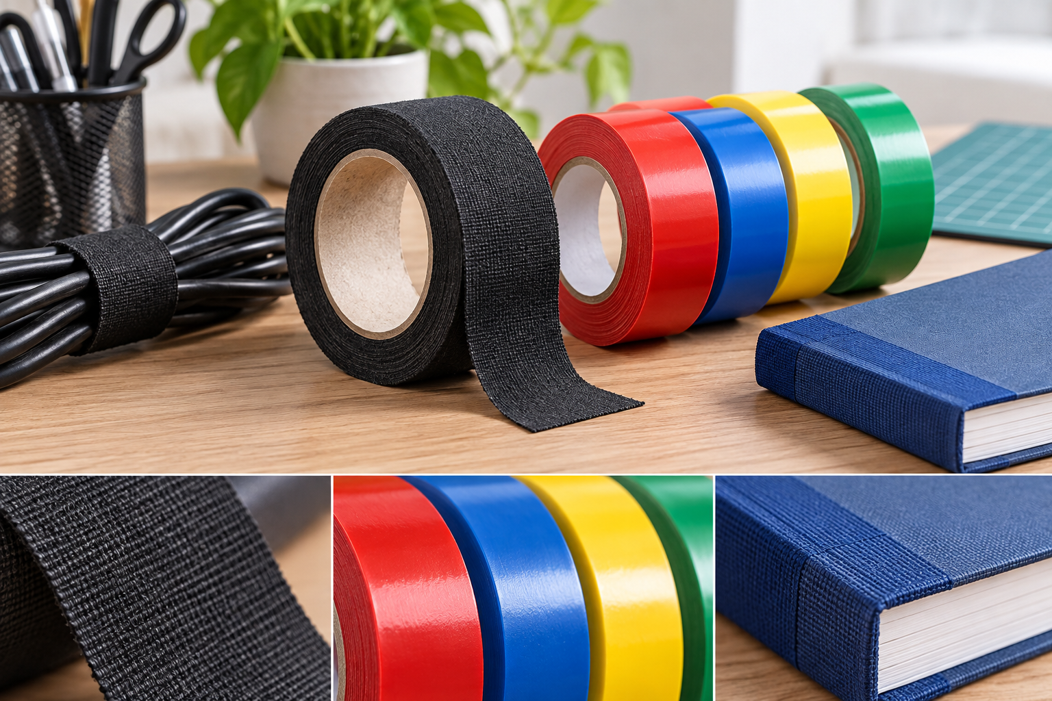 Băng keo vải và simili trong bối cảnh sử dụng